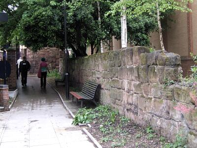Medieval city wall, Upper Well Street  © Coventry City Council