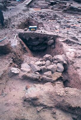Excavation of a possible 12th century siege castle ditch, Priory Gardens  © Coventry City Council